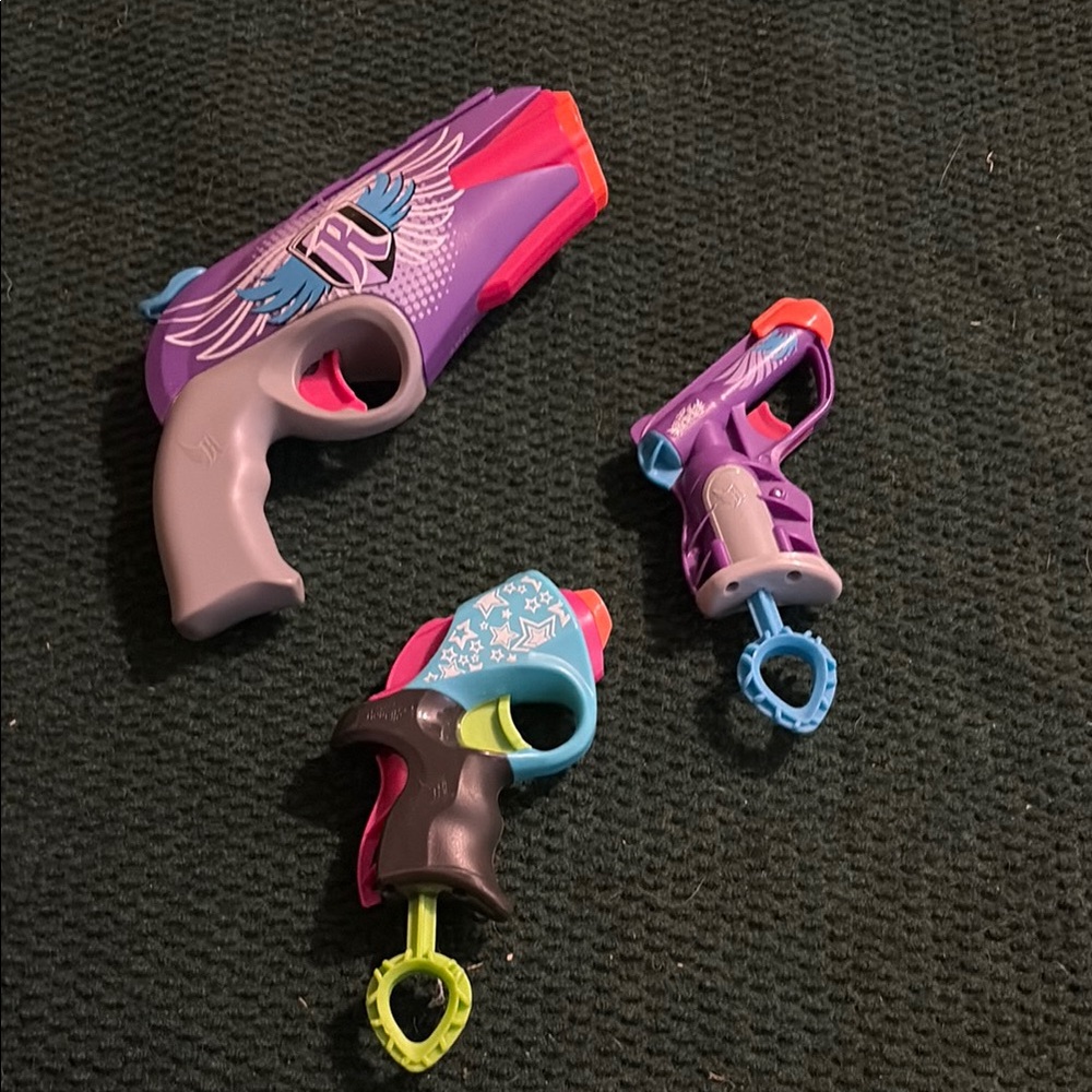 Nerf Purple and Gray Action Figures Playset